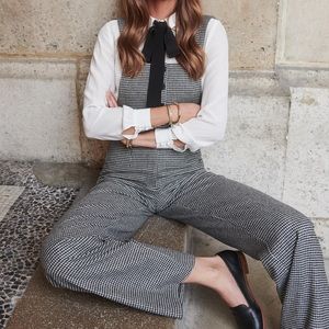 Sézane Ernest Houndstooth Jumpsuit
